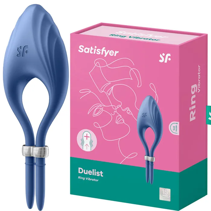 Satisfyer Couples Satisfyer Duelist ADJUSTABLE Vibrating Cock Ring Couples Stamina USB Sex Toy Satisfyer Couples Satisfyer Duelist ADJUSTABLE Vibrating Cock Ring Couples Stamina USB Sex Toy