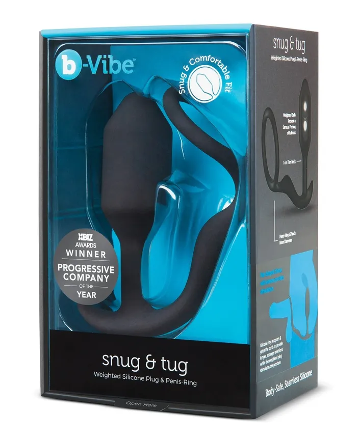 bVibe Snug Tug Weighted Silicone Penis Ring 128 g Black bVibe Male Sex Toys bVibe Snug Tug Weighted Silicone Penis Ring 128 g Black bVibe Male Sex Toys