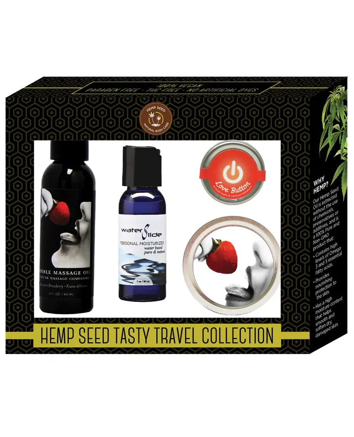 Earthly Body Hemp Seed Tasty Travel Collection Strawberry Earthly Body Female Sex Toys Earthly Body Hemp Seed Tasty Travel Collection Strawberry Earthly Body Female Sex Toys