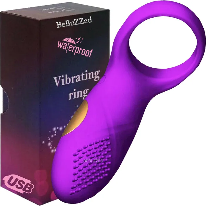 BeBuZZed Bebuzzed Steve Vibrating Cock Ring USB Couples Penis Ring Purple Couples BeBuZZed Bebuzzed Steve Vibrating Cock Ring USB Couples Penis Ring Purple Couples