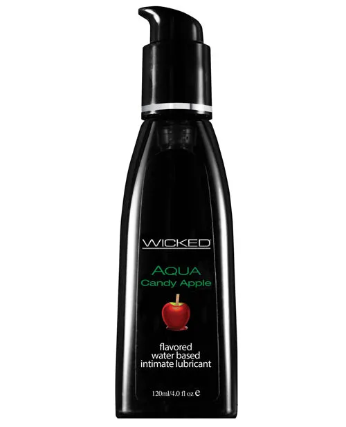 Lubricants Wicked Sensual Care Wicked Sensual Care Aqua Water Based Lubricant 4 oz Candy Apple Lubricants Wicked Sensual Care Wicked Sensual Care Aqua Water Based Lubricant 4 oz Candy Apple