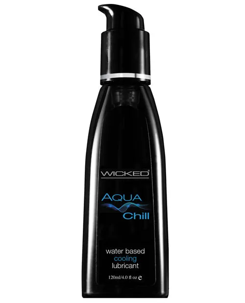 Wicked Sensual Care Lubricants Wicked Sensual Care Aqua Chill Cooling Lubricant 4 oz Wicked Sensual Care Lubricants Wicked Sensual Care Aqua Chill Cooling Lubricant 4 oz