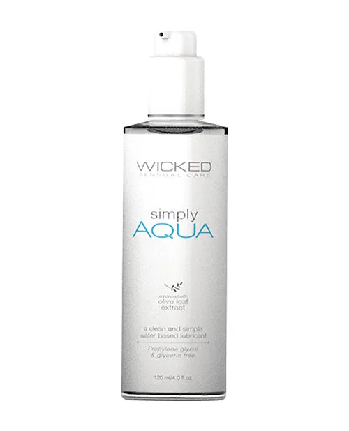 Wicked Sensual Care Simply Aqua Lubricant 4 oz Wicked Sensual Care Lubricants Wicked Sensual Care Simply Aqua Lubricant 4 oz Wicked Sensual Care Lubricants