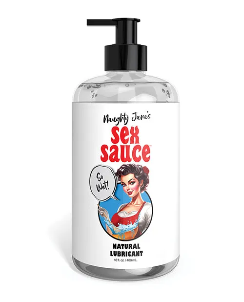 Xr LLC Sexual Health Wellbeing Naughty Janes Sex Sauce Natural Lubricant 16 oz Xr LLC Sexual Health Wellbeing Naughty Janes Sex Sauce Natural Lubricant 16 oz