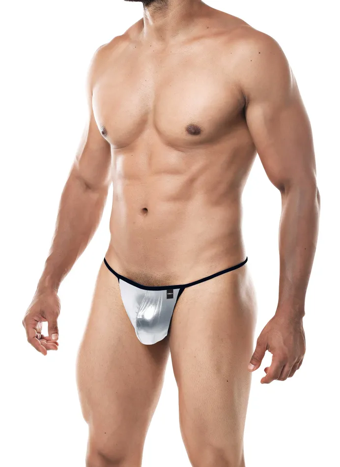 Anal CUT FOR MEN GSTRING SILVER SMALL Cut For Men