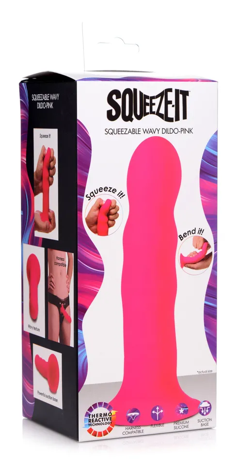 Dildos | Squeeze-it Squeezable Wavy Dildo Dildos | Squeeze-it Squeezable Wavy Dildo