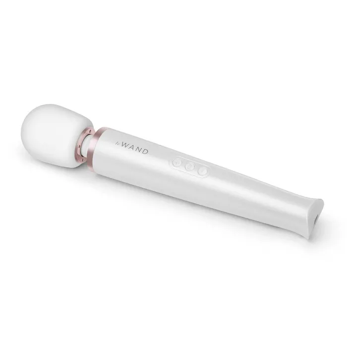 Female Sex Toys | Le Wand Pearl White Rechargeable AU Plug Massager - Le Wand