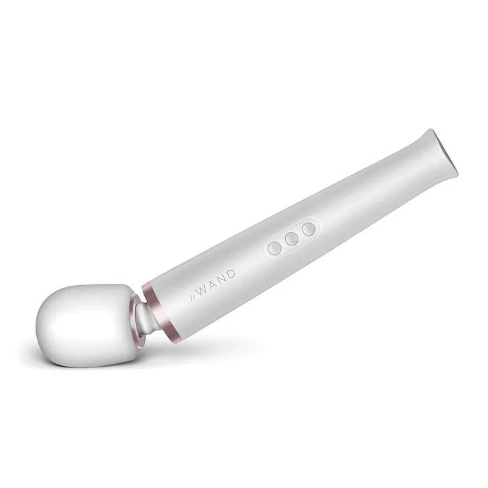 Female Sex Toys | Le Wand Pearl White Rechargeable AU Plug Massager - Le Wand
