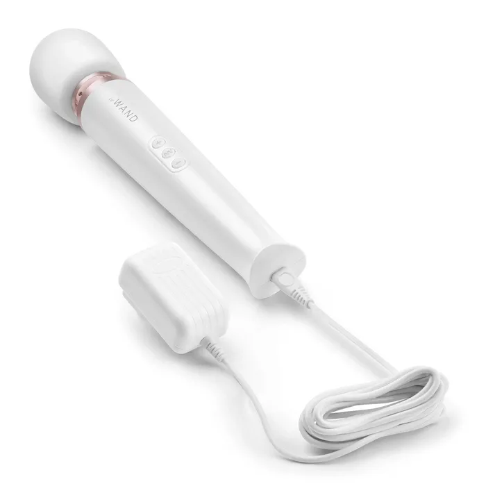 Female Sex Toys | Le Wand Pearl White Rechargeable AU Plug Massager - Le Wand