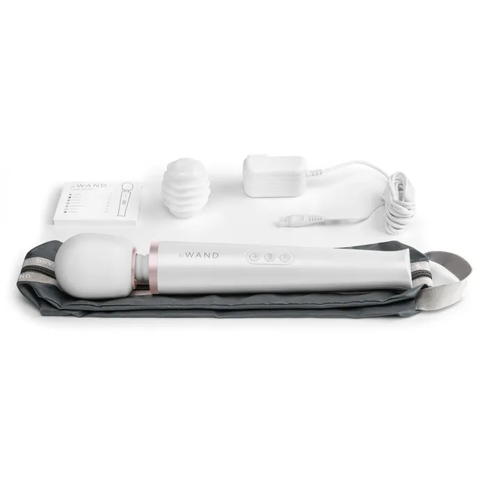 Female Sex Toys | Le Wand Pearl White Rechargeable AU Plug Massager - Le Wand