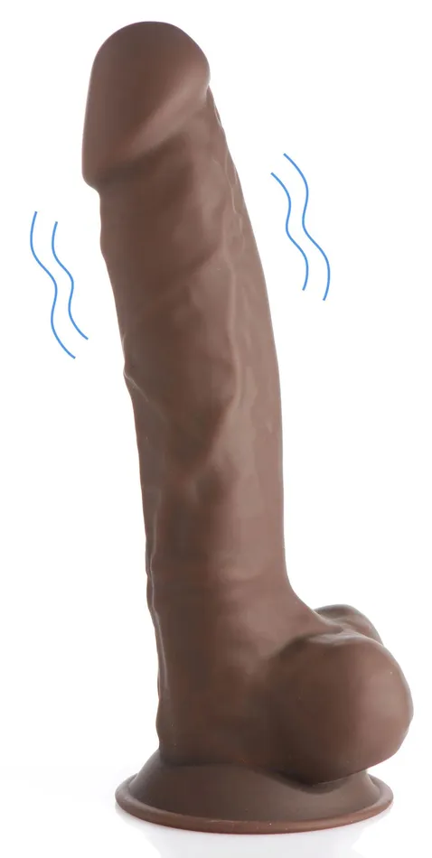 Fleshstixxx 8 Vibrating Silicone Dildo With Balls Brown Curve Toys Female Sex Toys Fleshstixxx 8 Vibrating Silicone Dildo With Balls Brown Curve Toys Female Sex Toys