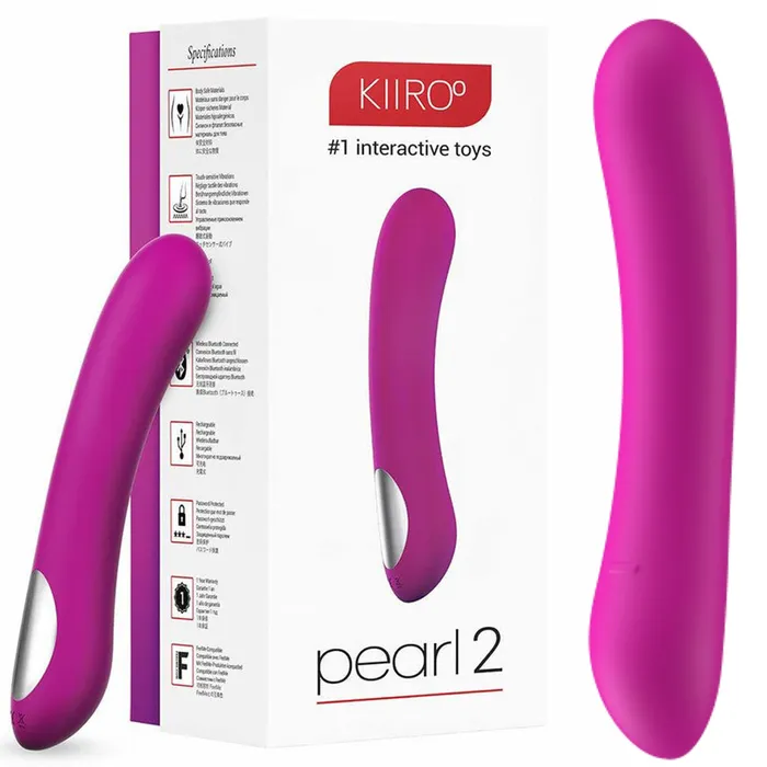 Kiiroo Vibrators Kiiroo Pearl2 Interactive G Spot Vibrator Pink USB Rechargeable Pearl 2 Sex Toy