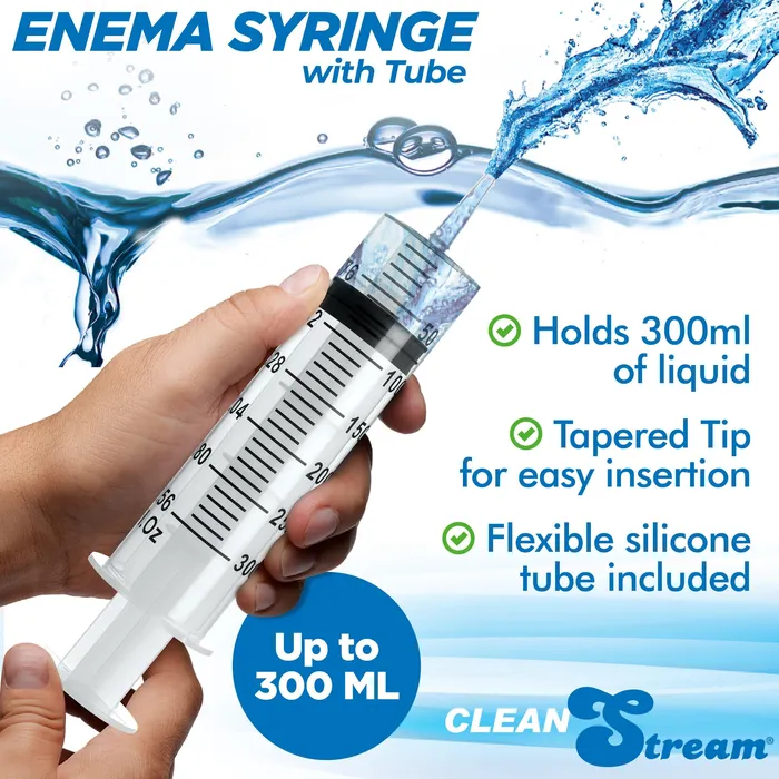 Male Sex Toys | Cleanstream Enema Syringe with Tube - 300ml