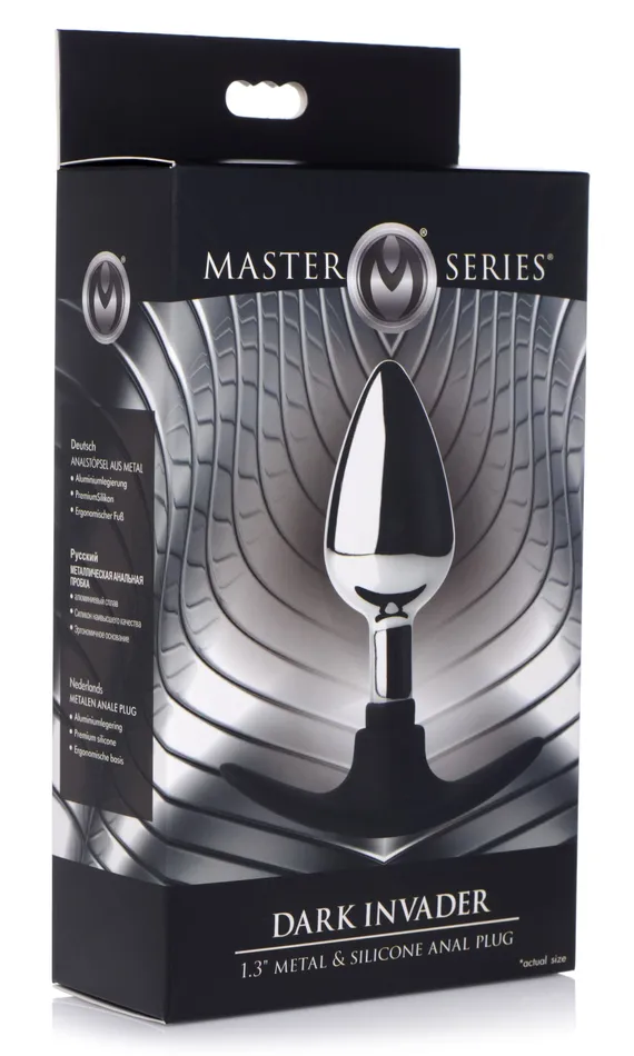 Male Sex Toys | Master Series Dark Invader Metal and Silicone Anal Plug Male Sex Toys | Master Series Dark Invader Metal and Silicone Anal Plug