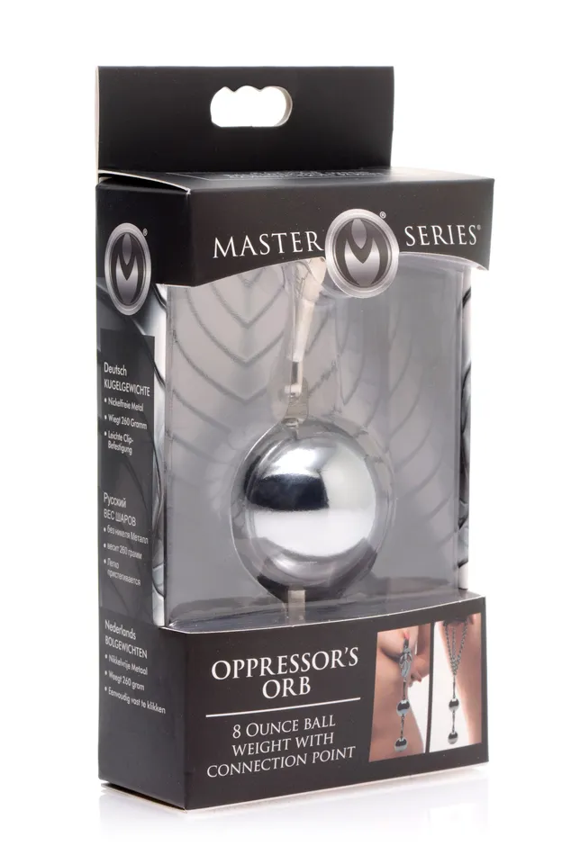 Master Series Male Sex Toys | Interlocking 8 Oz Ball Weight with Connection Point Master Series Male Sex Toys | Interlocking 8 Oz Ball Weight with Connection Point