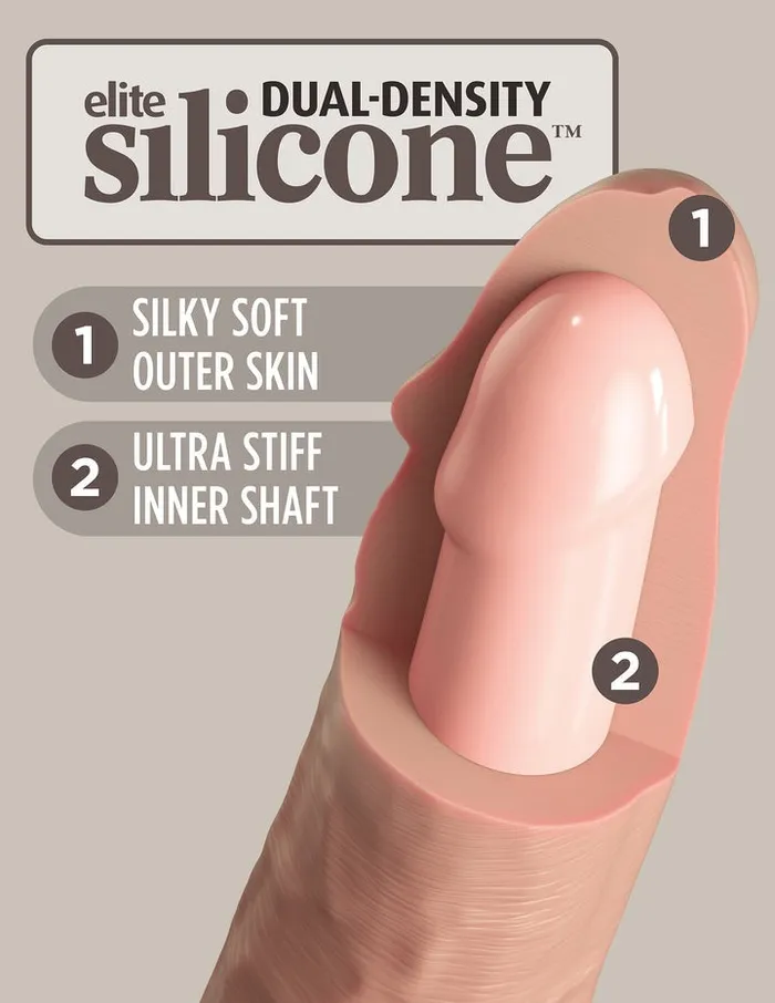 Pipedream Female Sex Toys | King Cock Elite 7'' Vibrating Dual Density Cock Remote Realistic Dildo Sex Toy Pipedream Female Sex Toys | King Cock Elite 7'' Vibrating Dual Density Cock Remote Realistic Dildo Sex Toy