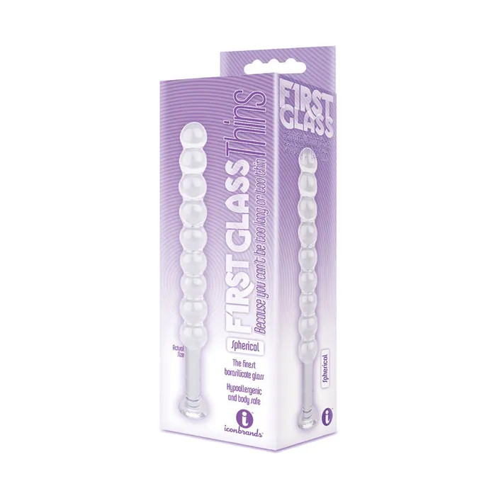 The 9's First Glass Thins, Spherical - Clear Glass 17.8 cm Anal Beads | Icon Brands Anal The 9's First Glass Thins, Spherical - Clear Glass 17.8 cm Anal Beads | Icon Brands Anal