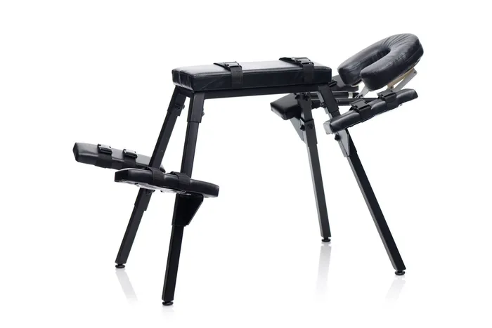 XR Brands Master Series Obedience Extreme Sex Bench With Restraint Straps Male Sex Toys