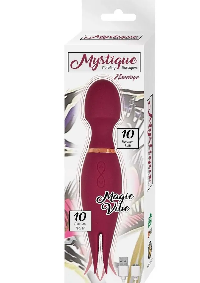 Nasstoys Female Sex Toys | Mystique Vibrating Massagers Rechargeable Silicone Magic Wand