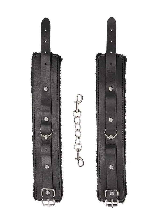 Ouch! Restraints | Ouch! Plush Bonded Leather Ankle Cuffs