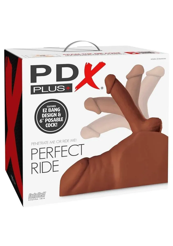 PDX Plus Male Sex Toys | Pdx Plus Perfect Ride Posable Male Masturbator