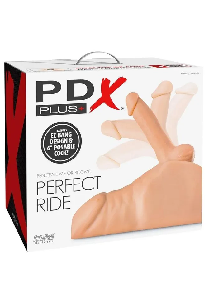 PDX Plus Male Sex Toys | Pdx Plus Perfect Ride Posable Male Masturbator