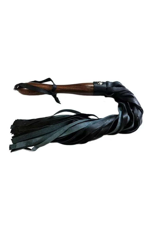 Rouge Rouge Wooden Handle Leather Flogger | Restraints