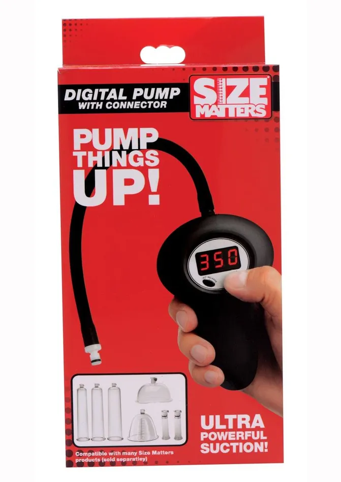 Size Matters Male Sex Toys | Size Matters Digital Pump with Connector