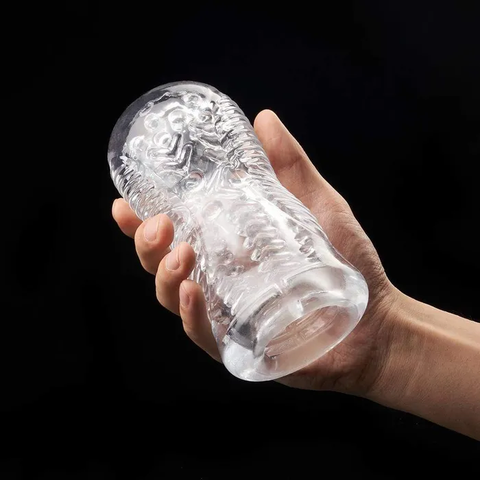 55 Clear Male Masturbator with Larger Accommodating Zone ADLTOYFUN Male Sex Toys