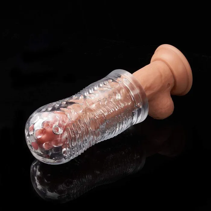55 Clear Male Masturbator with Larger Accommodating Zone ADLTOYFUN Male Sex Toys