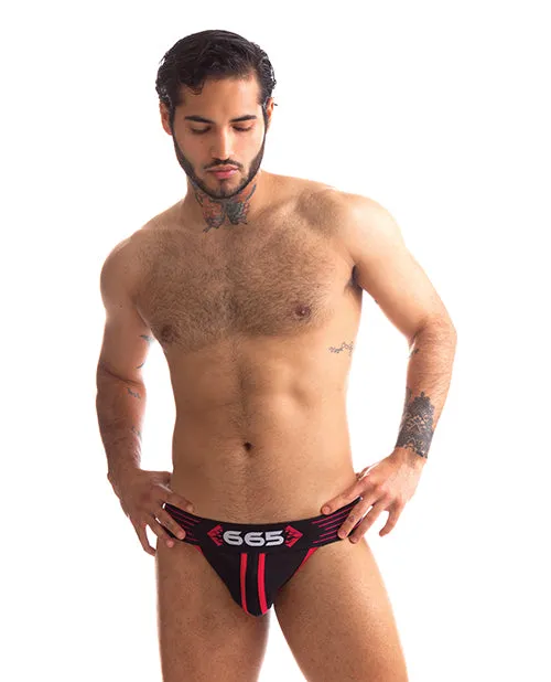 665 INC Vibrators 665 Rally Jockstrap M Red