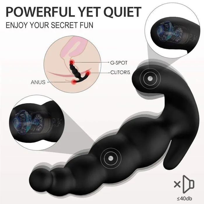 ADLTOYFUN Anal Long Beads Powerful Butt Plug