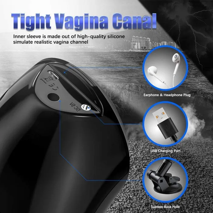 ADLTOYFUN ElizaHands Free Male Masturbator Male Sex Toys