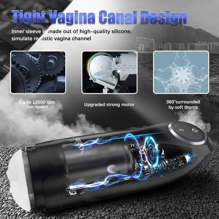 ADLTOYFUN ElizaHands Free Male Masturbator Male Sex Toys