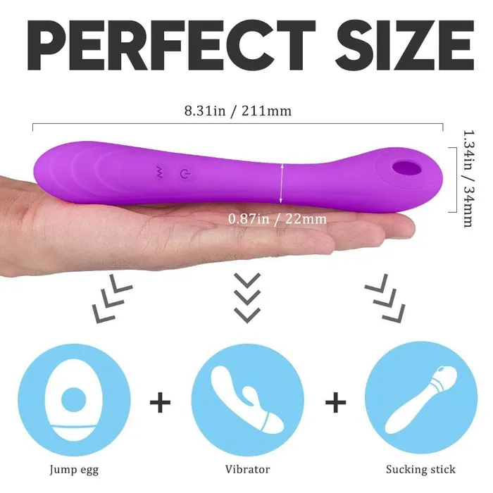 ADLTOYFUN Female Sex Toys GSpot Sucker Stick Vibrator