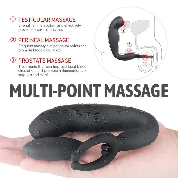 ADLTOYFUN Male Sex Toys Prostate Multipoint Stimulator
