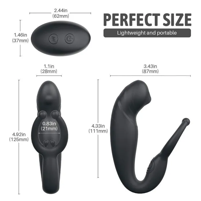 ADLTOYFUN Male Sex Toys Prostate Multipoint Stimulator