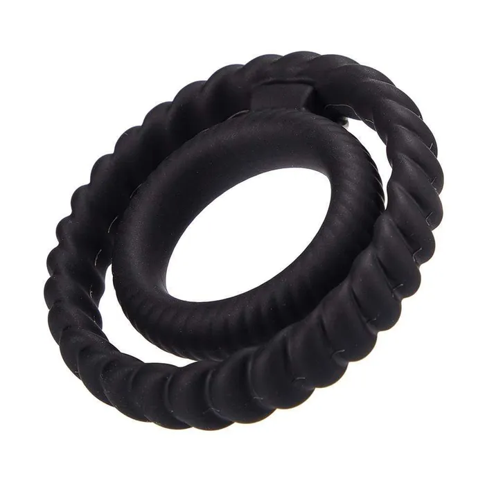 ADLTOYFUN Male Sex Toys Screw Thread Dual Penis Ring Erection Enhancing Sex Toy ADLTOYFUN Male Sex Toys Screw Thread Dual Penis Ring Erection Enhancing Sex Toy