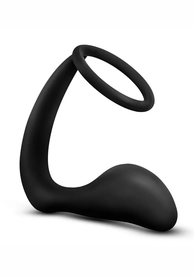 Anal Adventures Platinum Silicone Cock Ring and Butt Plug Anal Adventures Male Sex Toys Anal Adventures Platinum Silicone Cock Ring and Butt Plug Anal Adventures Male Sex Toys