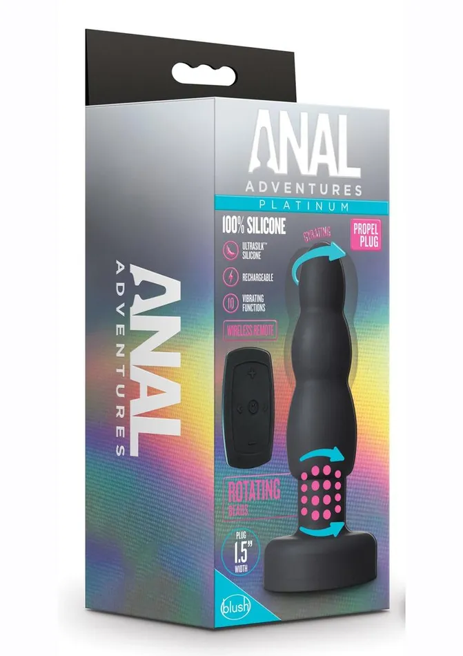 Anal Anal Adventures Platinum Propel Butt Plug Anal Adventures
