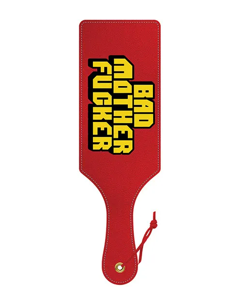 Anal Bad Mother Fucker Paddle MultiColor Wood Rocket LLC