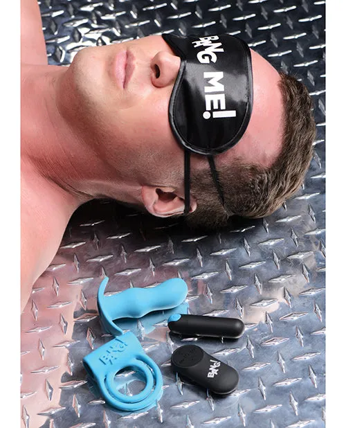 Anal Bang Duo Blast Remote Control Cock Ring Butt Plug Vibe Kit Blue Xr LLC