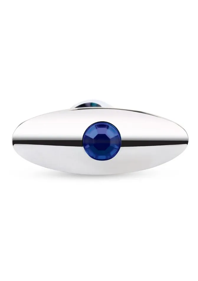 Anal Blue Line CandB Gear Blue Line Bling Prostate Massager Plug 25in Stainless