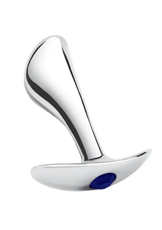 Anal Blue Line CandB Gear Blue Line Bling Prostate Massager Plug 25in Stainless
