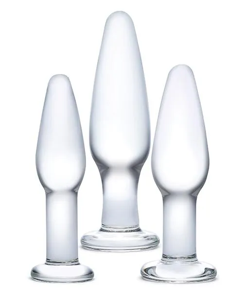 Anal Electric Eel INC Glas 3pc Hand Blown Glass Anal Training Kit