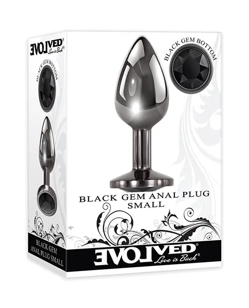 Anal Evolved Novelties INC Evolved Black Gem Anal Plug Small