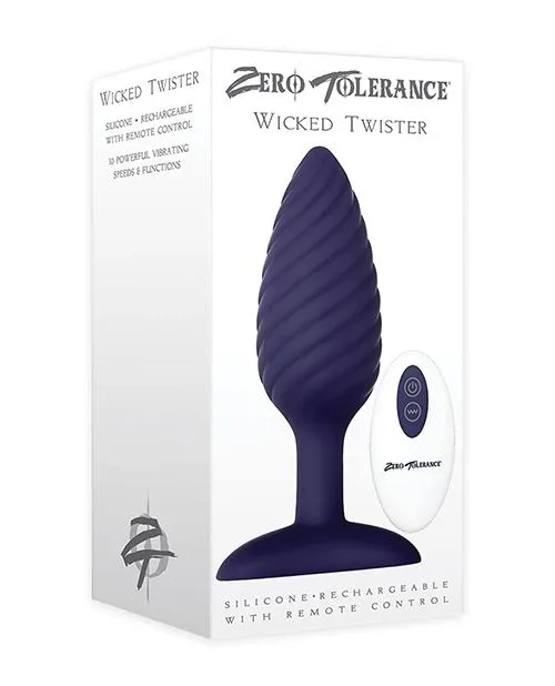 Anal Evolved Novelties INC Wicked Twister Rechargeable Anal Plug wRemote