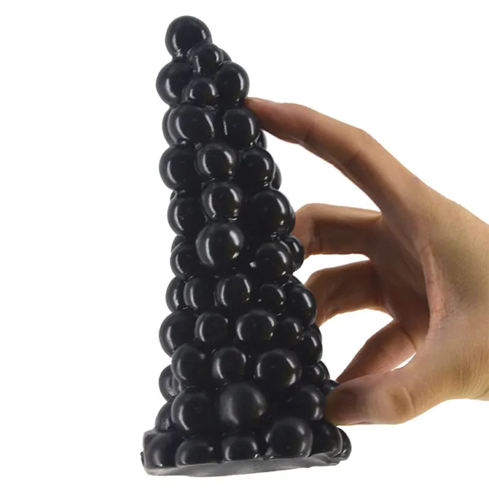 Anal FAAK FAAK20 Grapes 62 Anal Plug Beaded Textured Butt Dildo 16cm Fat
