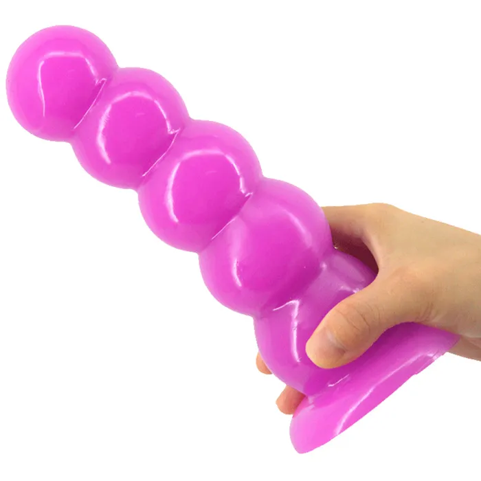 Anal FAAK FAAK54 Anal Butt Plug 8 Beaded 20cm Big Dildo Suction Cup Large Sex Beads Huge