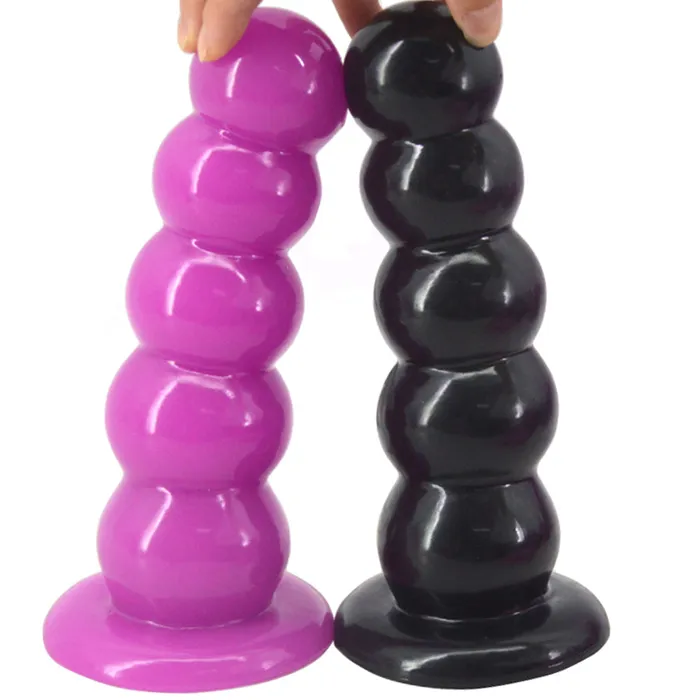 Anal FAAK FAAK54 Anal Butt Plug 8 Beaded 20cm Big Dildo Suction Cup Large Sex Beads Huge